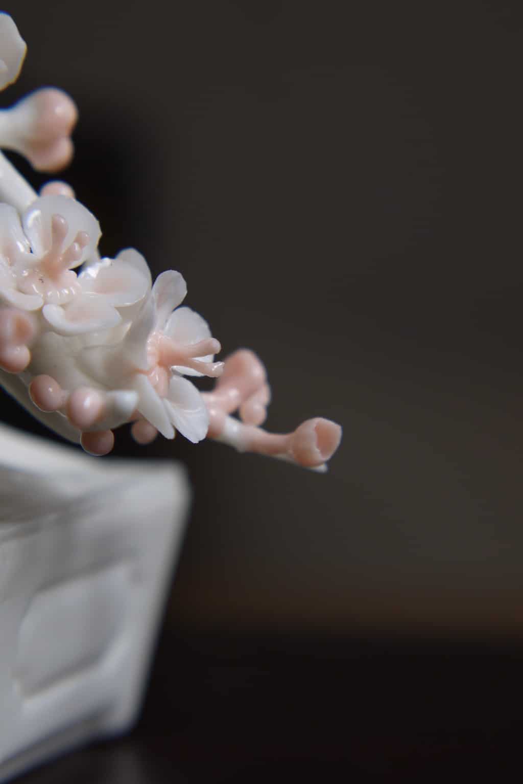 Chinese Plum Flower Sculpture For Tea Table Room | BestCeramics