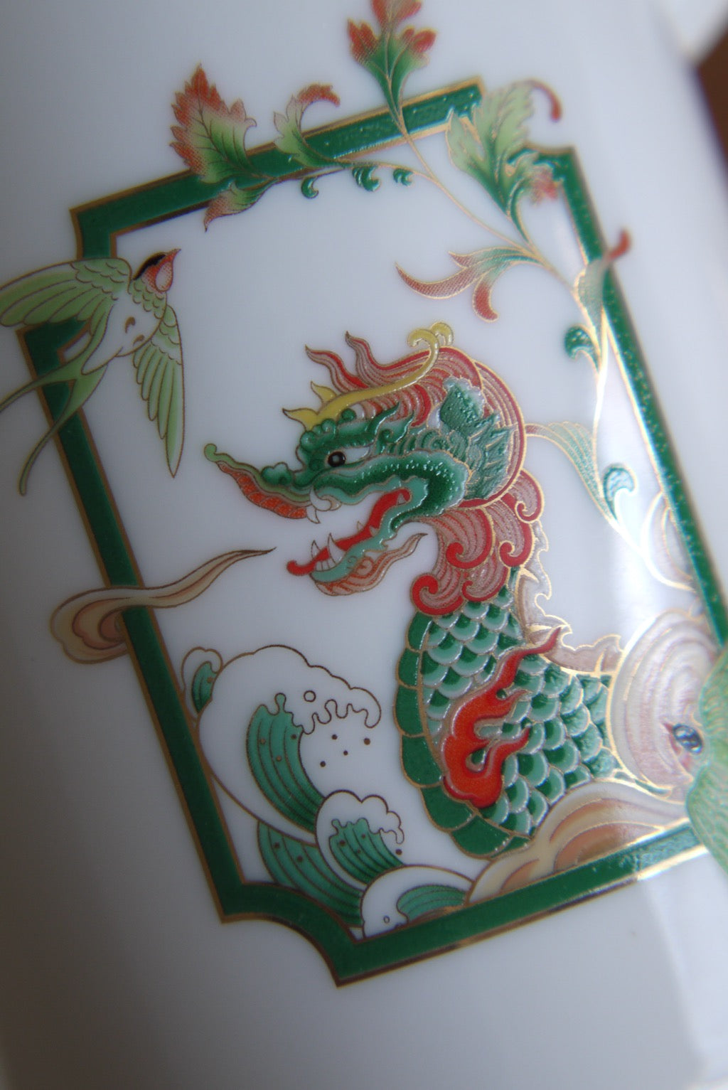 Gorgeous Dragon Design Dehua Porcelain Coffee Mug TeaCup|Best Ceramics