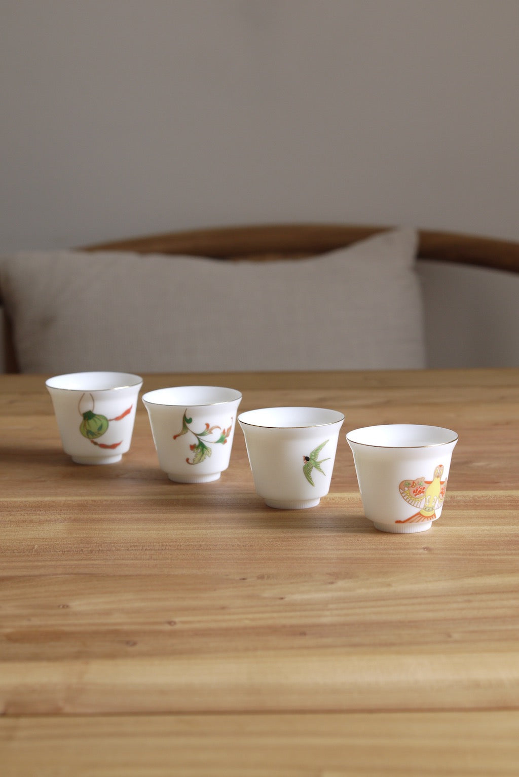 Dragon Design Vintage Blanc De Chine Kungfu Gaiwan Teaset|Best Ceramics