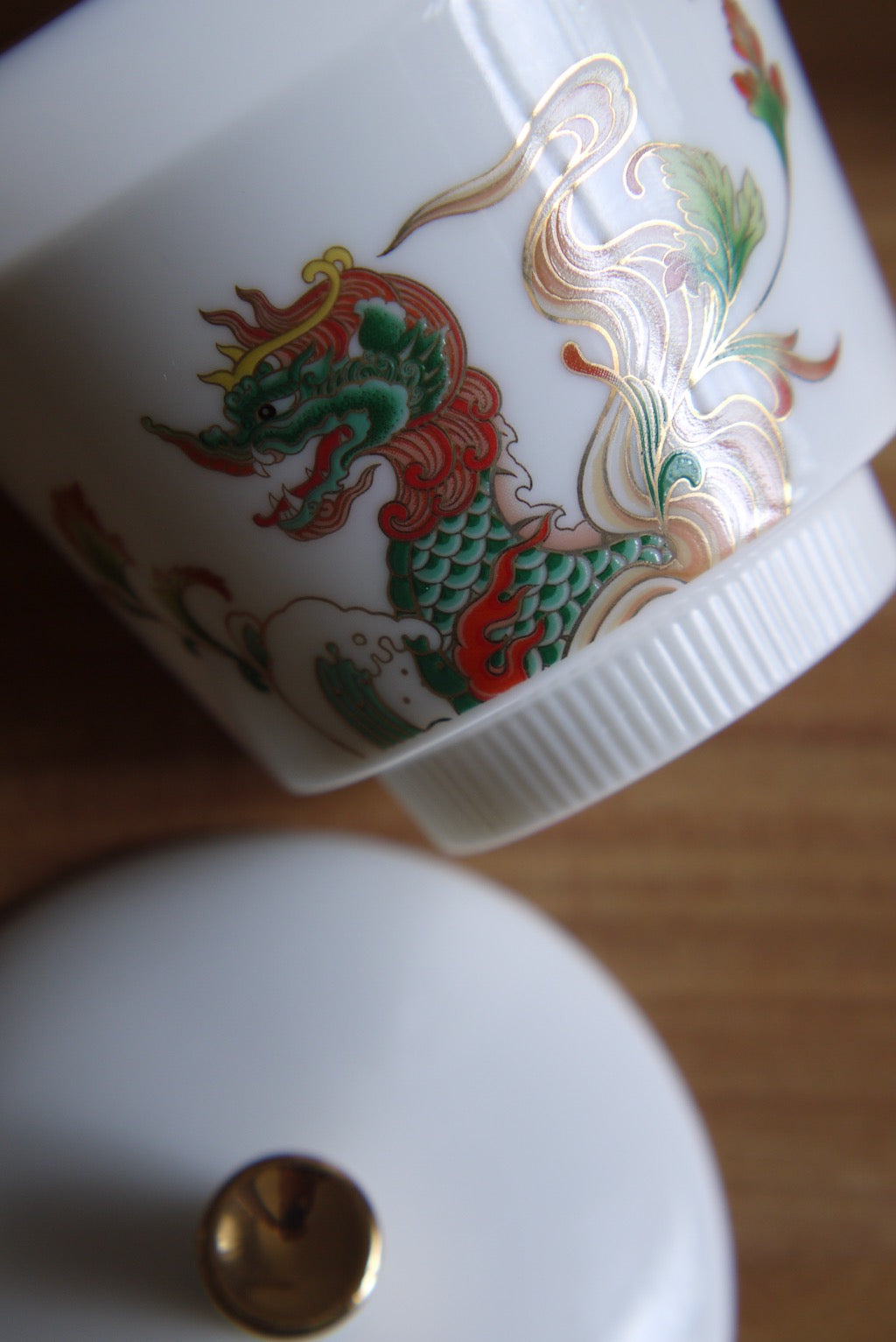 Dragon Design Vintage Blanc De Chine Kungfu Gaiwan Teaset|Best Ceramics