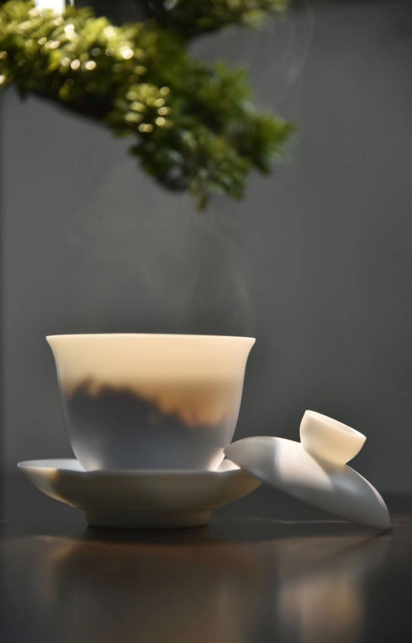 Best Ceramics | Gaiwan Easy Go Ultrathin Teaset Blanc De Chine Tea Ware | Designed by Huawen