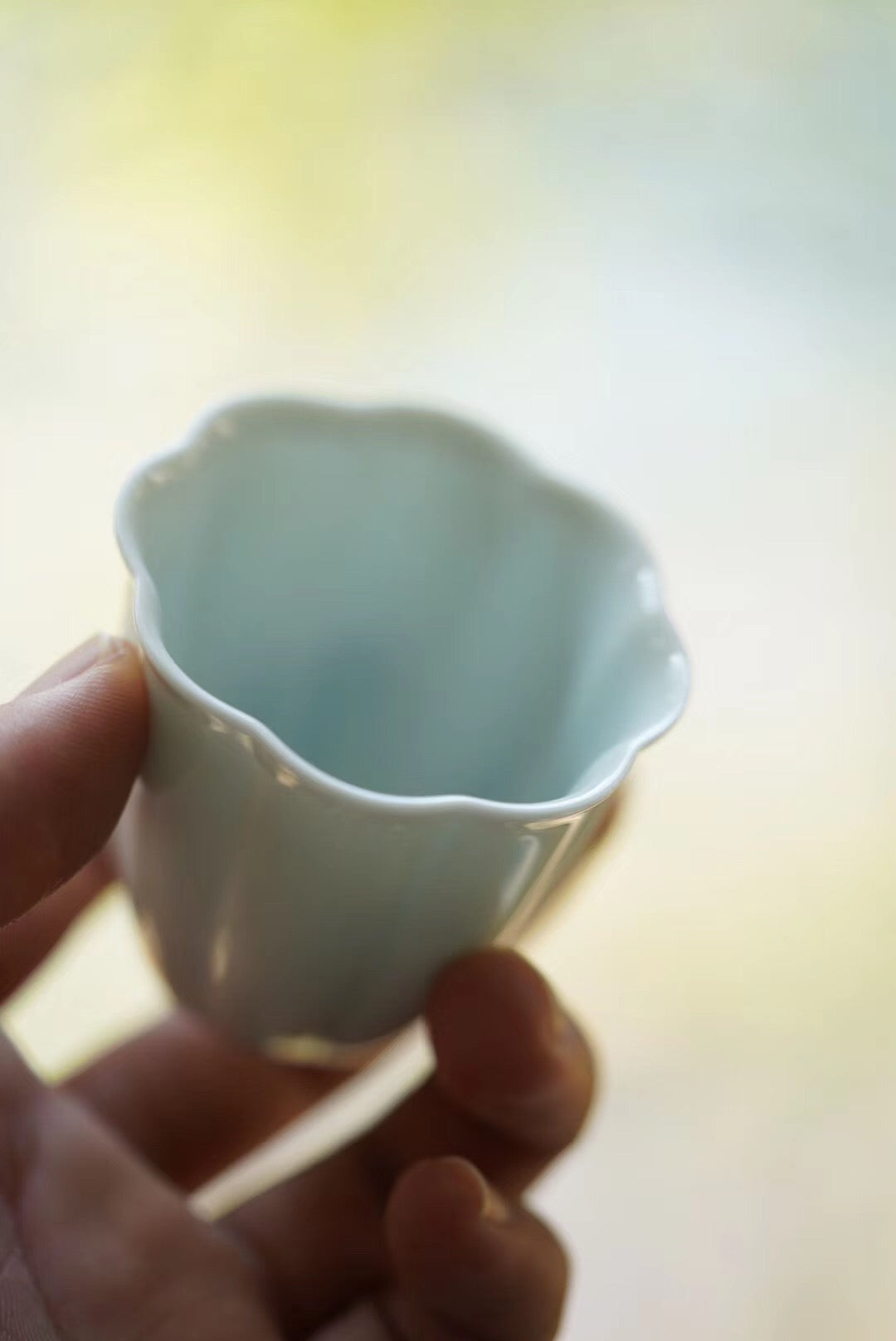 Vintage Wood-fired Teacups With Flower Shape Style Cups|Best Ceramics