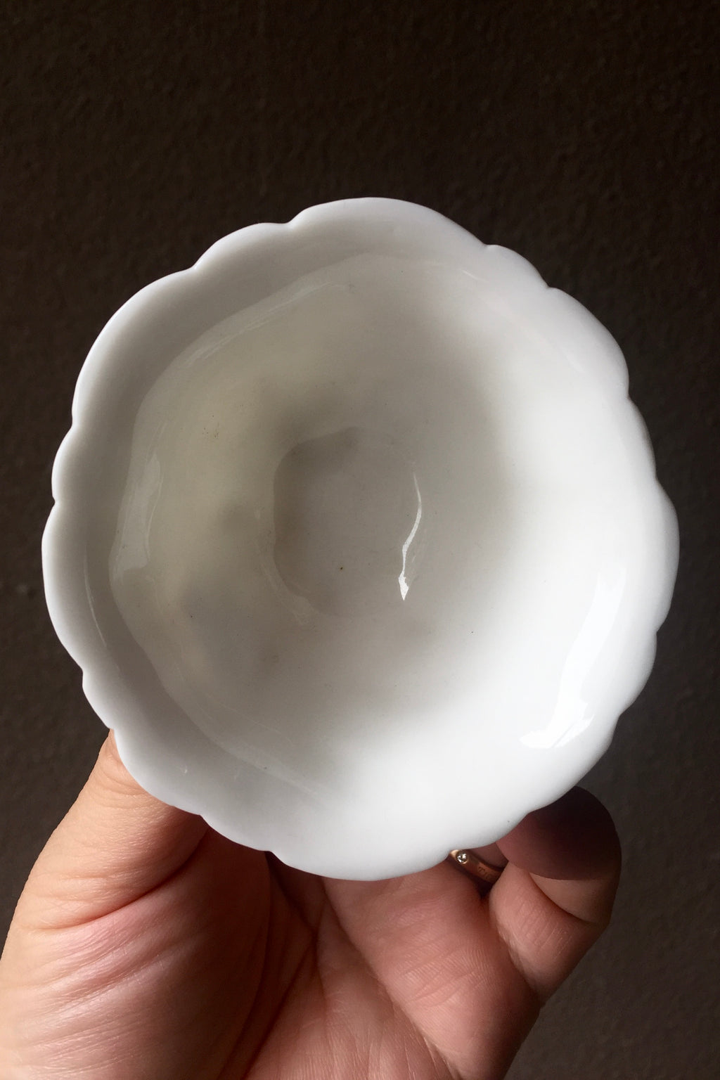 Antique Style Flower Sculpted Handmade Oblong Teacup|Best Ceramics