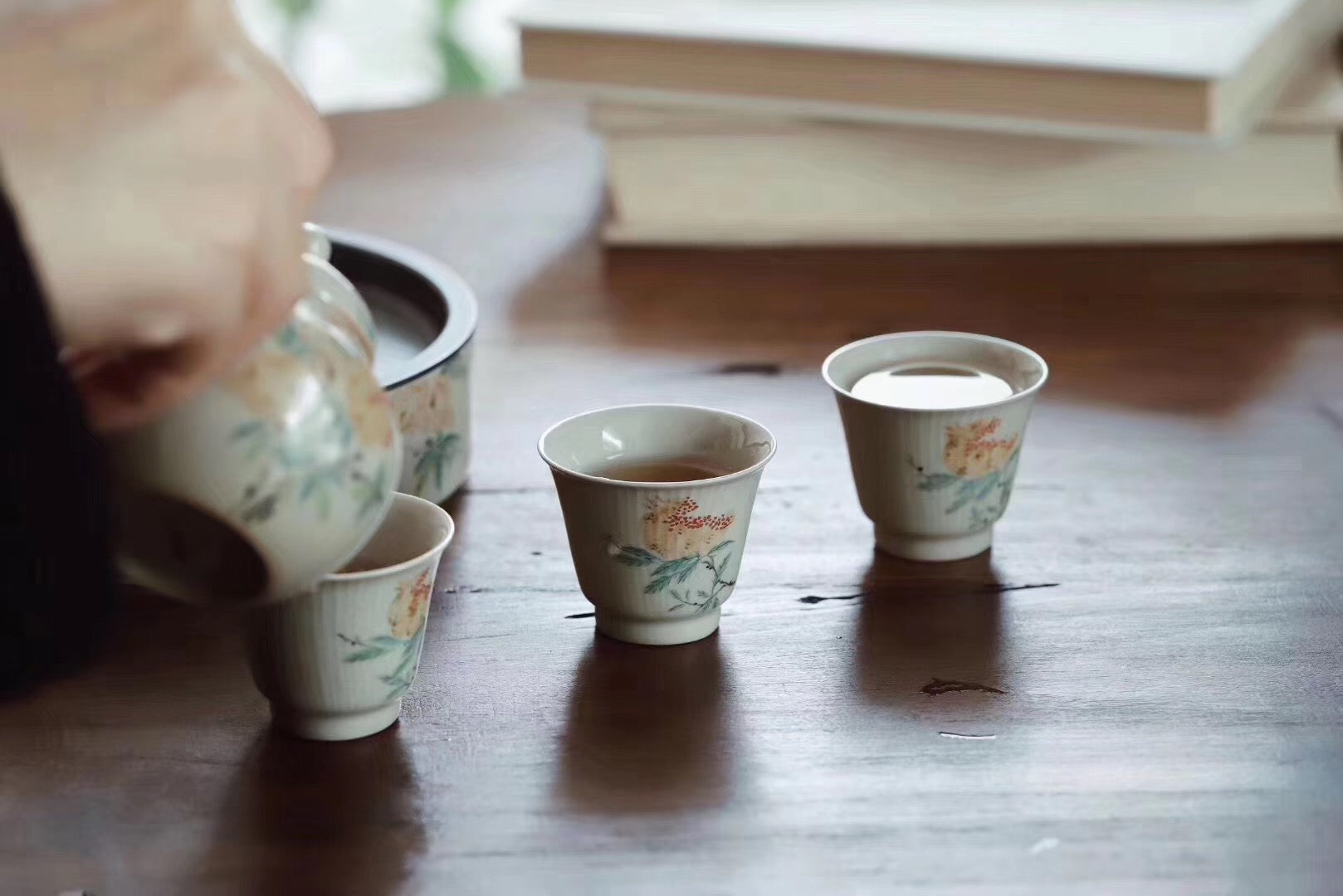 Chinese Painting Handmade Vintage Glaze Oolong Teacups|Best Ceramics 