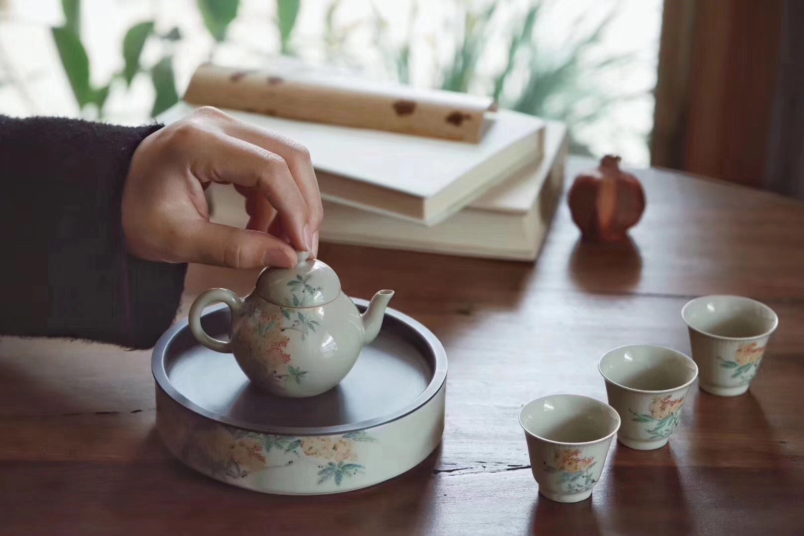 Chinese Painting Handmade Vintage Glaze Oolong Teacups|Best Ceramics 