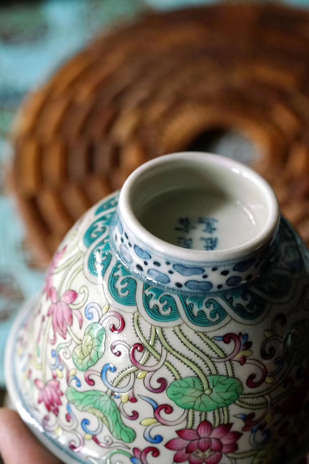 Doucai Hand Painted Gaiwan
