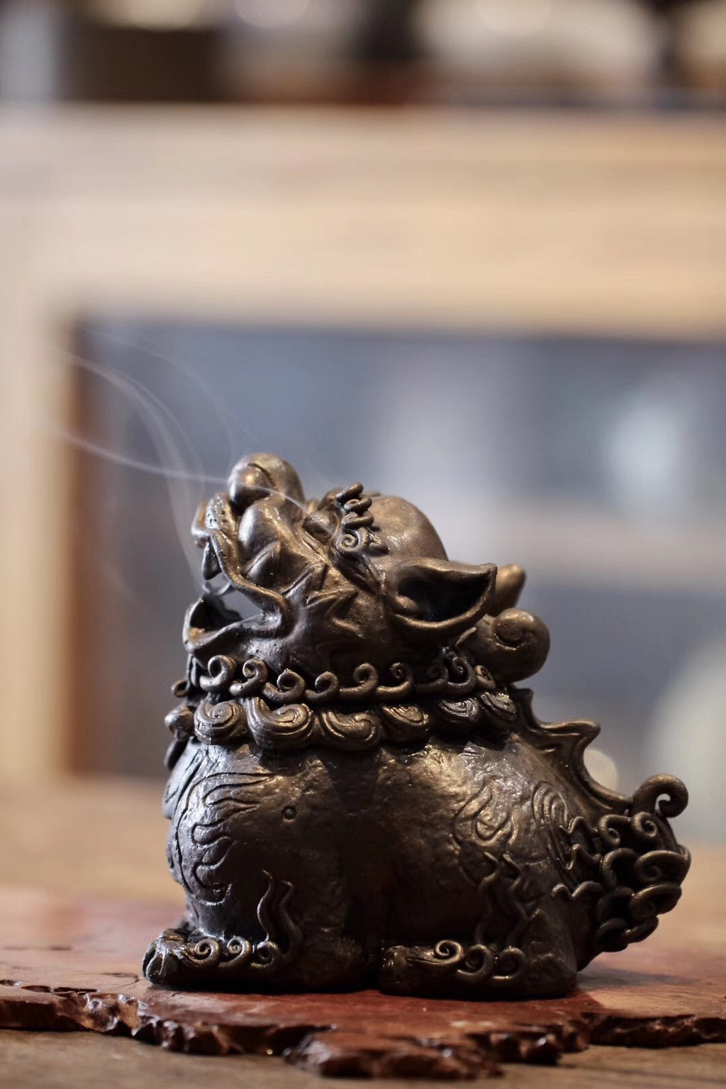 Qilin Censer Chinese Traditional Antique Style Tea Room|Best Ceramics