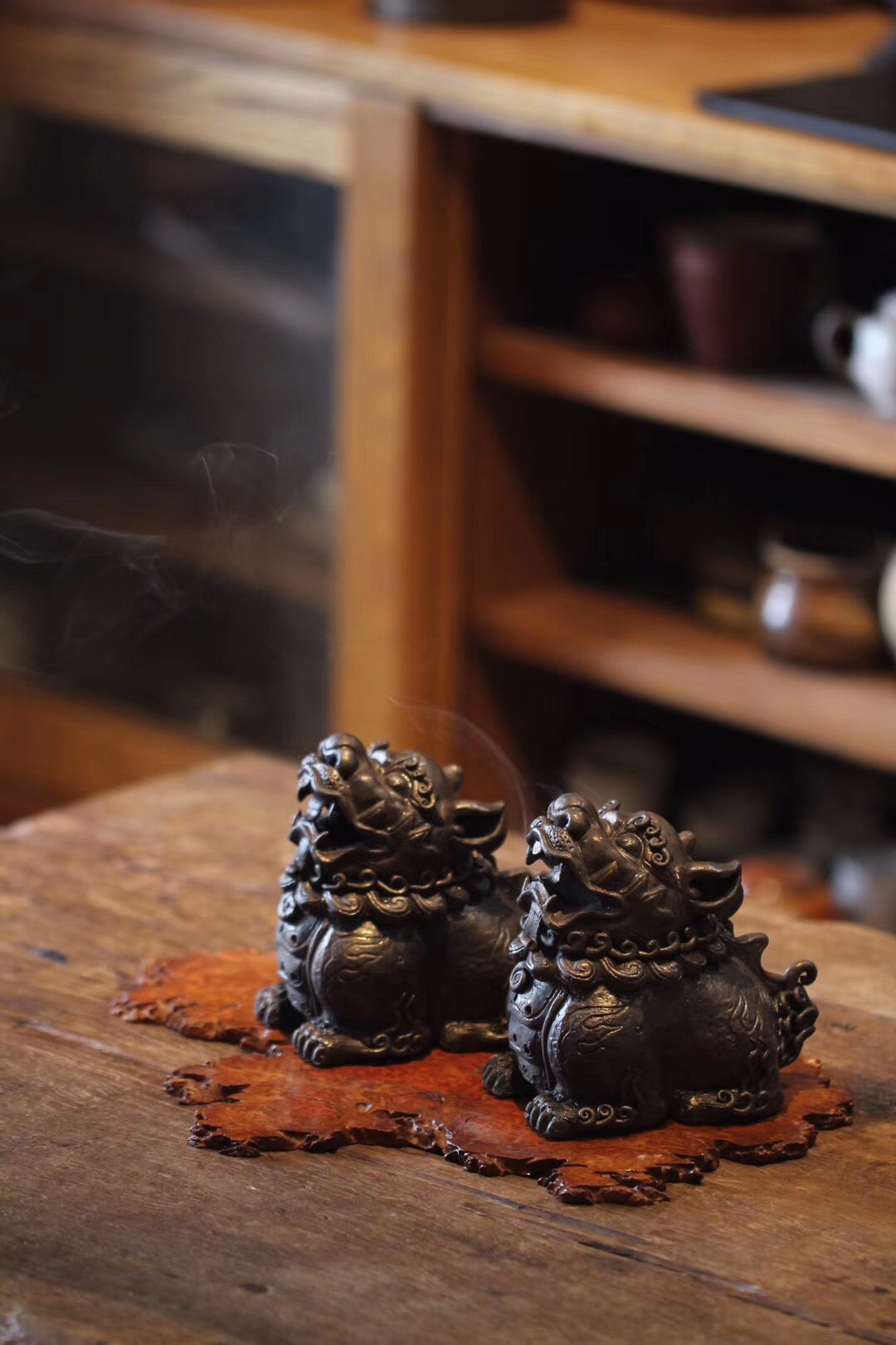 Qilin Censer Chinese Traditional Antique Style Tea Room|Best Ceramics