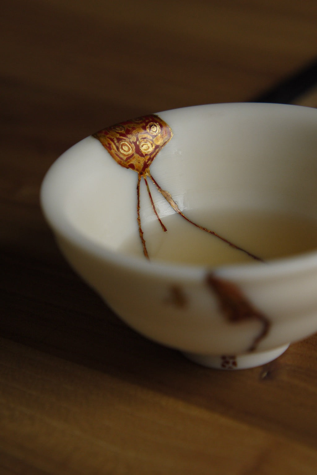Kintsugi Repaired Blanc De Chine gongfu Teacup Best Ceramics