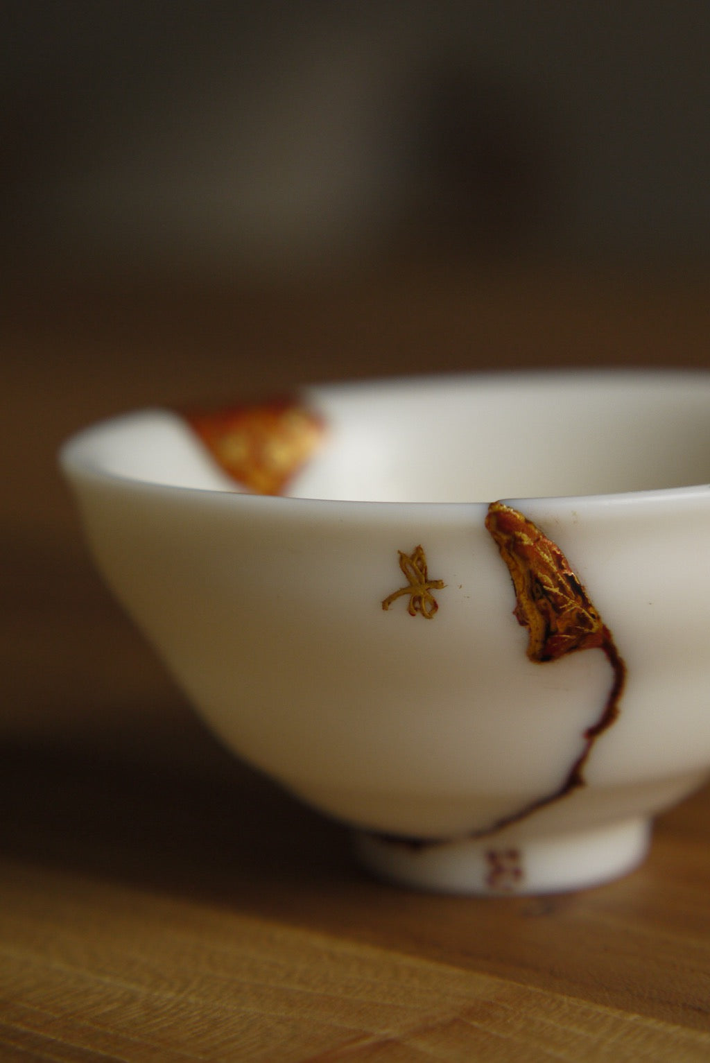 Kintsugi Repaired Blanc De Chine gongfu Teacup Best Ceramics