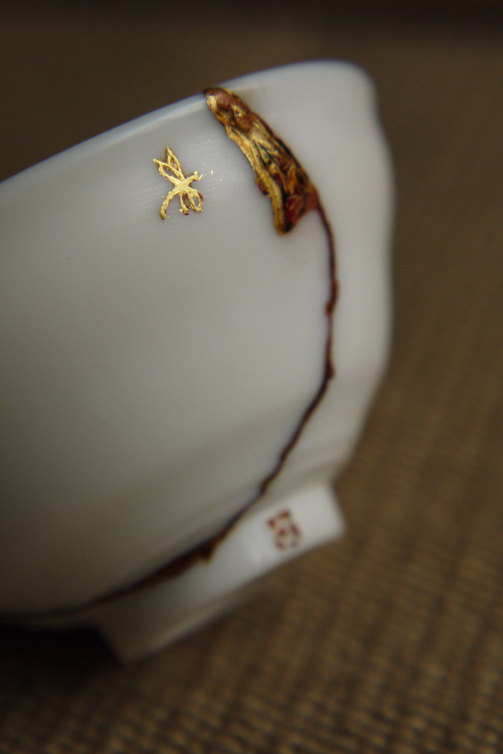 Kintsugi Repaired Blanc De Chine gongfu Teacup Best Ceramics