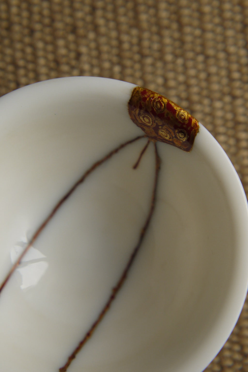 Kintsugi Repaired Blanc De Chine gongfu Teacup Best Ceramics