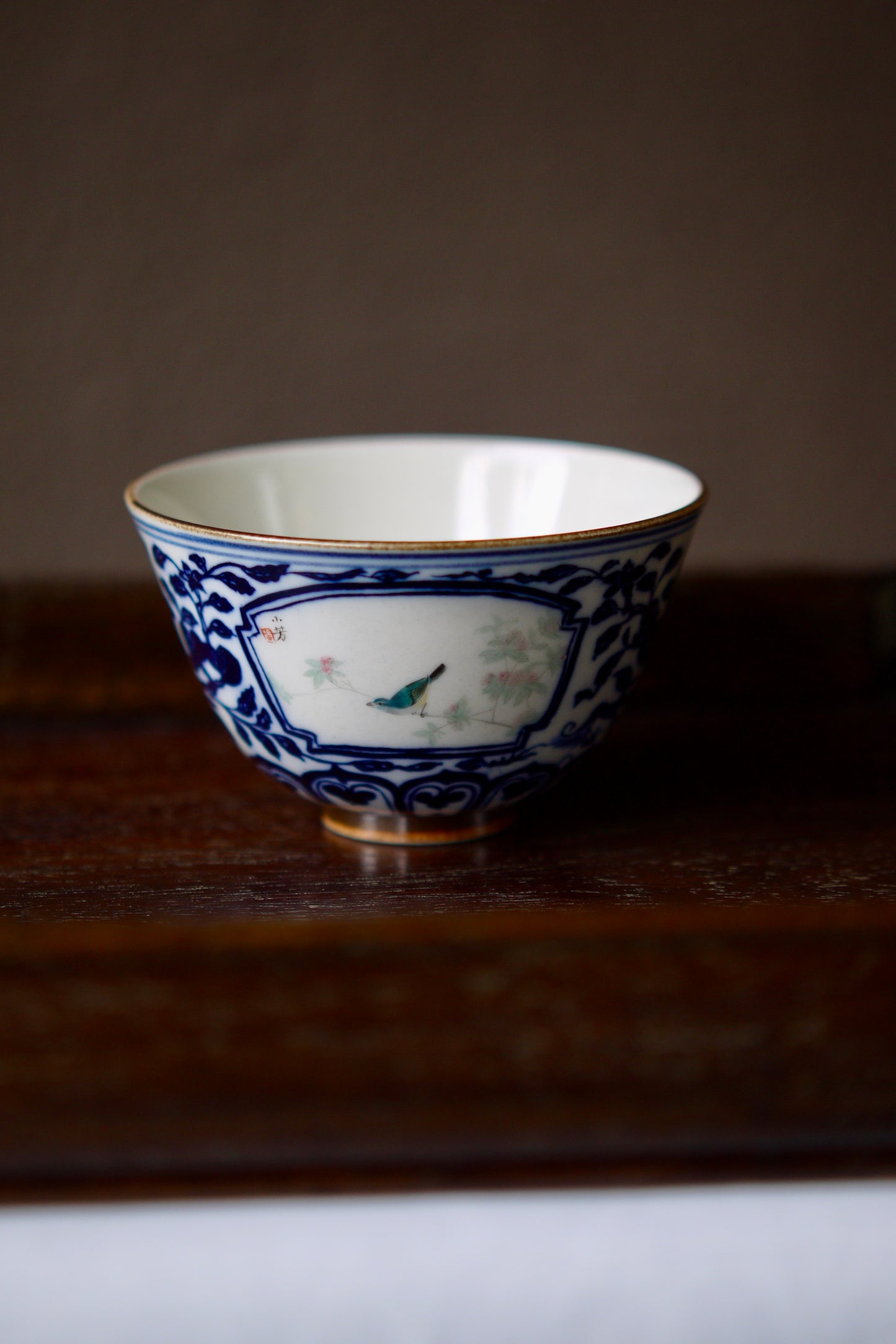 Deng Yu Tang Hand-painting Wood-fired Qinghua Teacup|Best Ceramics