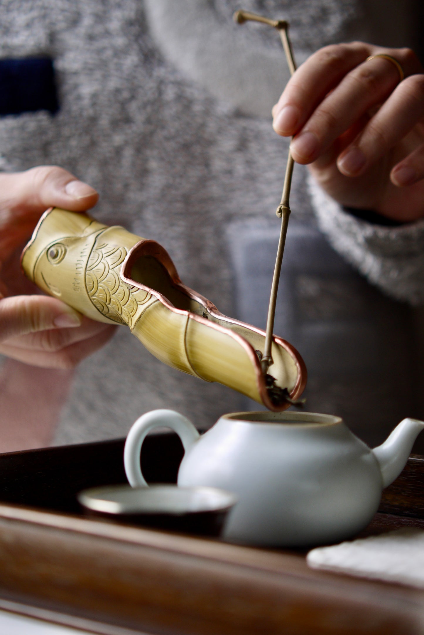 Original Bamboo Handmade Chinese Vintage Style Tea Scoop|Best Ceramics