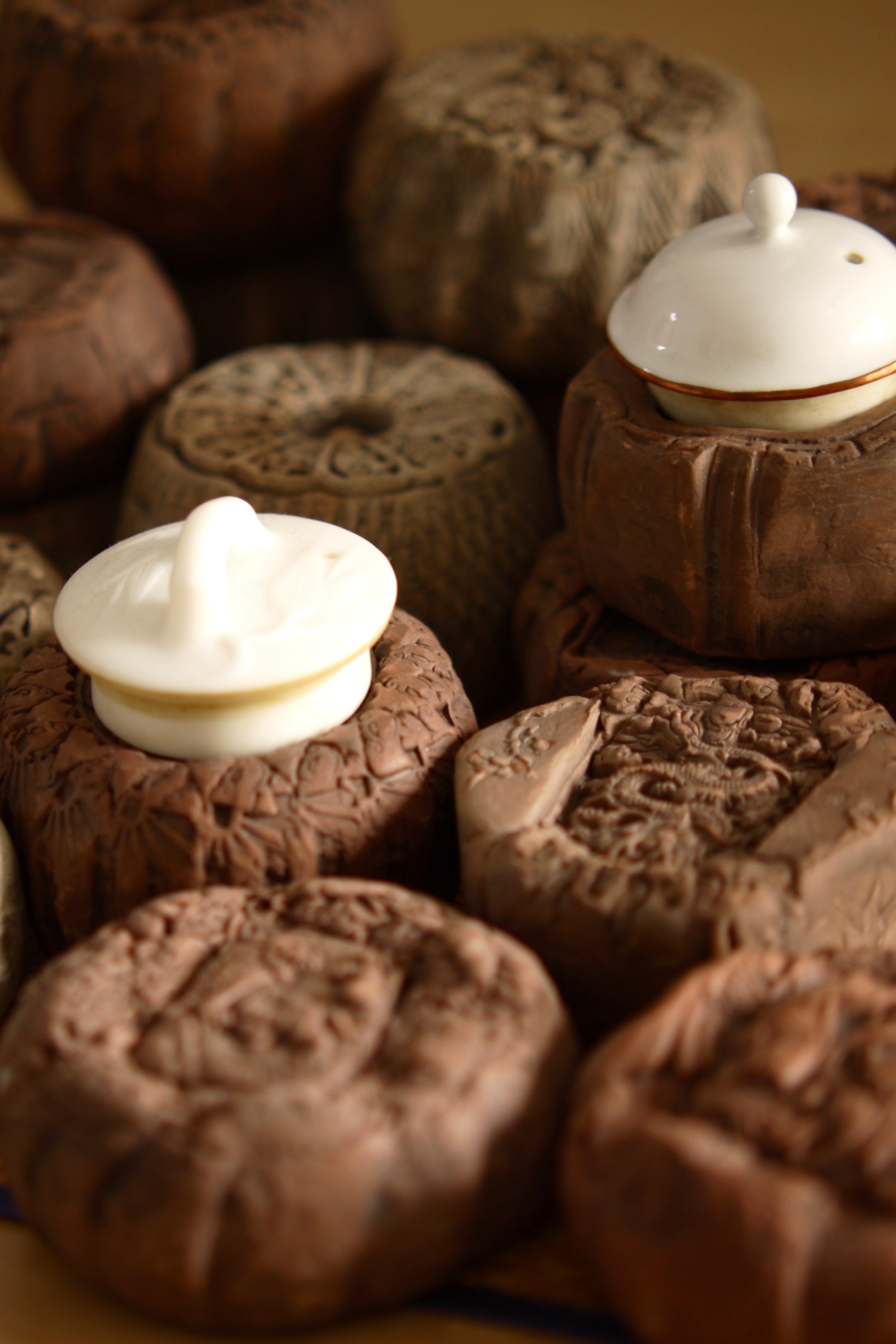 Antiques Chinese Ceramic Lid Saucer Hucheng Gongfu Tea|Best Ceramics