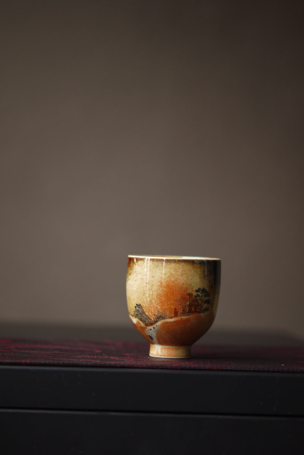 Chinese Hand-Painted Landscape Gongfu Ceramic Teacup|Best Ceramics