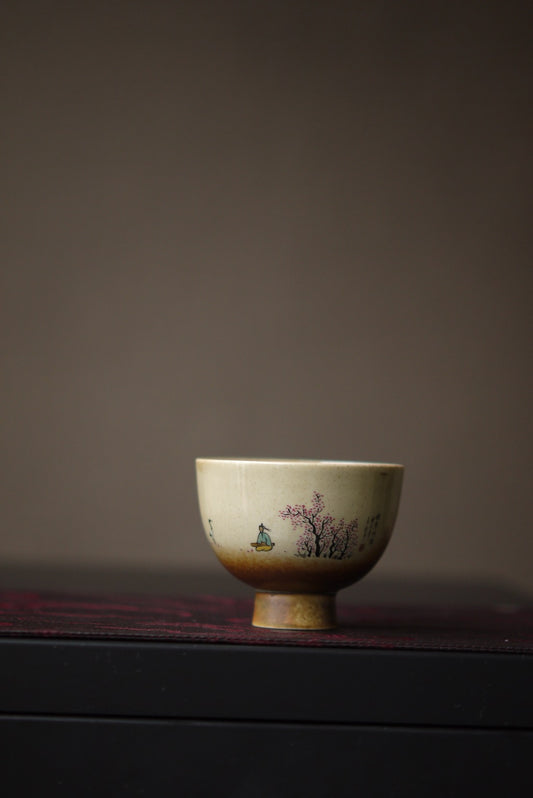 Chinese Hand-Painted Landscape Gongfu Ceramic Teacup|Best Ceramics
