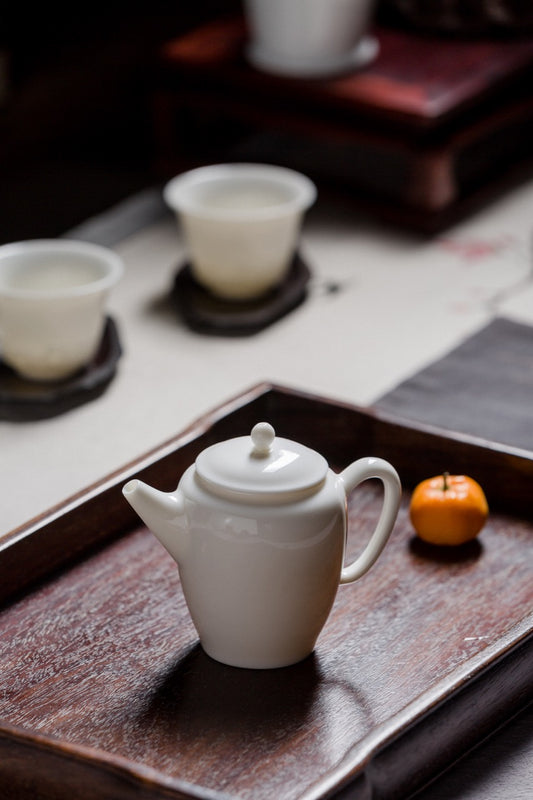 Traditional Blanc De Chine Teapot