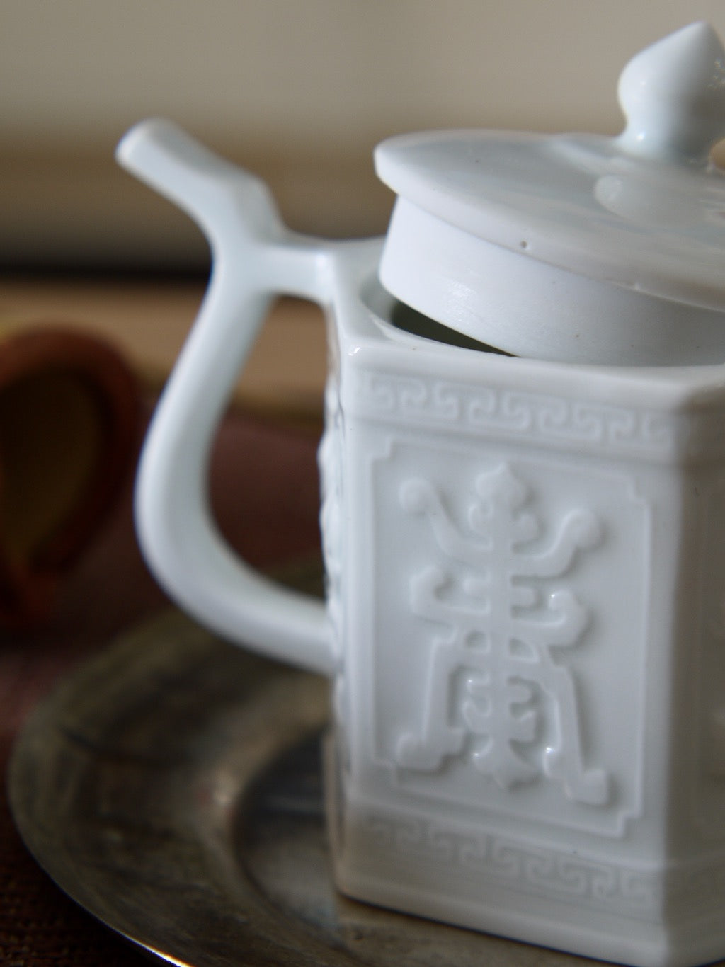 Qing Antique Style Long-Live Teapot Blanc De Chine Pots|Best Ceramics