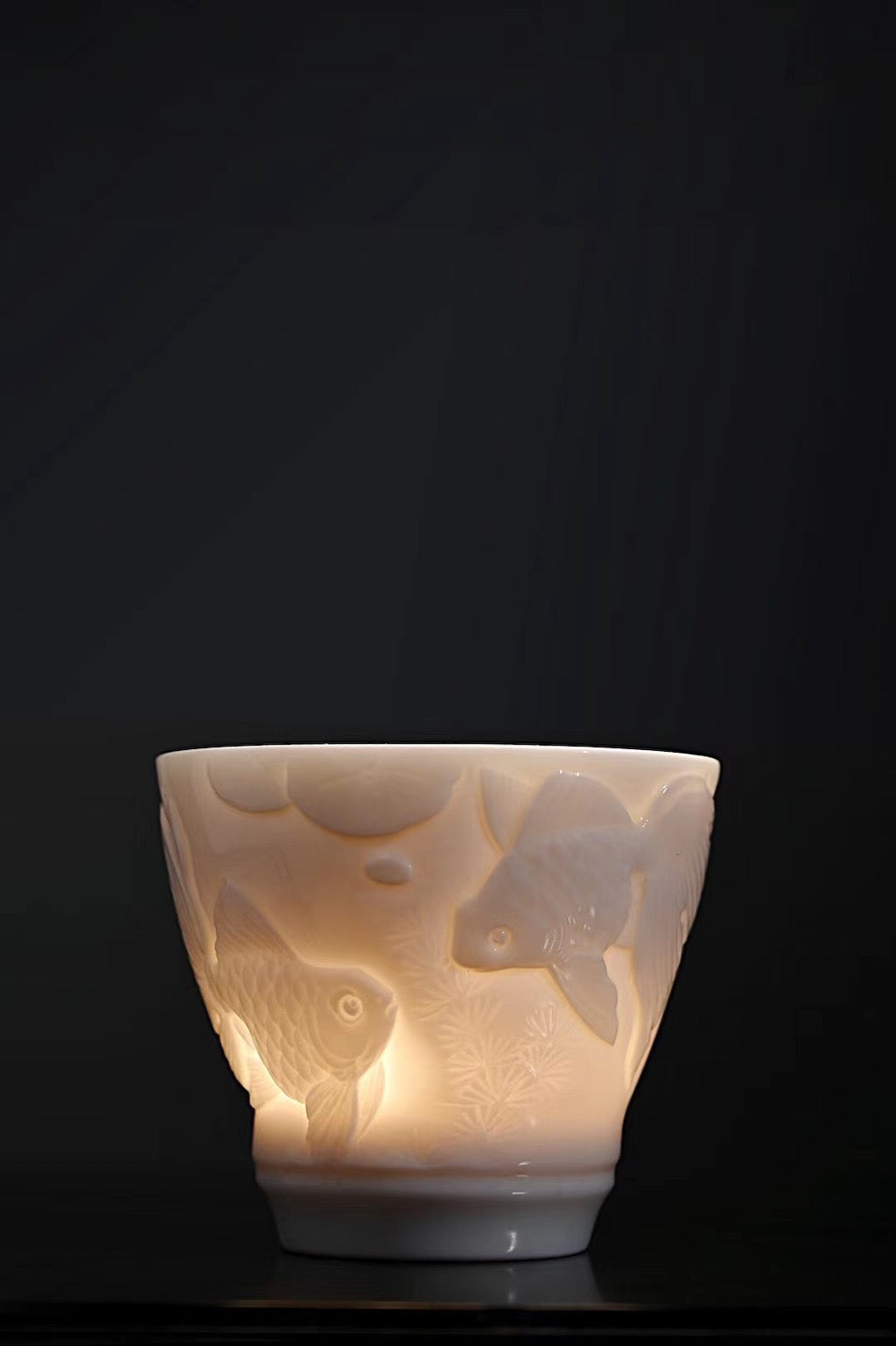 Hand Carving Vintage Style Blanc De Chine Gongfu Teacup | Best Ceramics