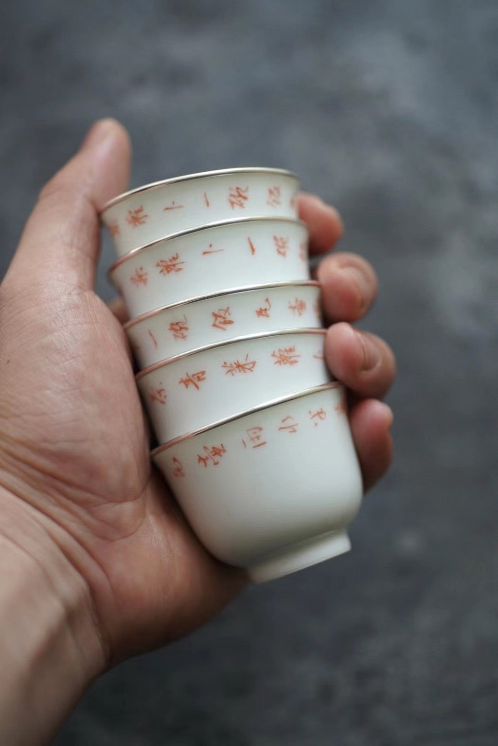 Handmade Vintage Wabisabi Style Poems Kungfu Teacup Set |Best Ceramics