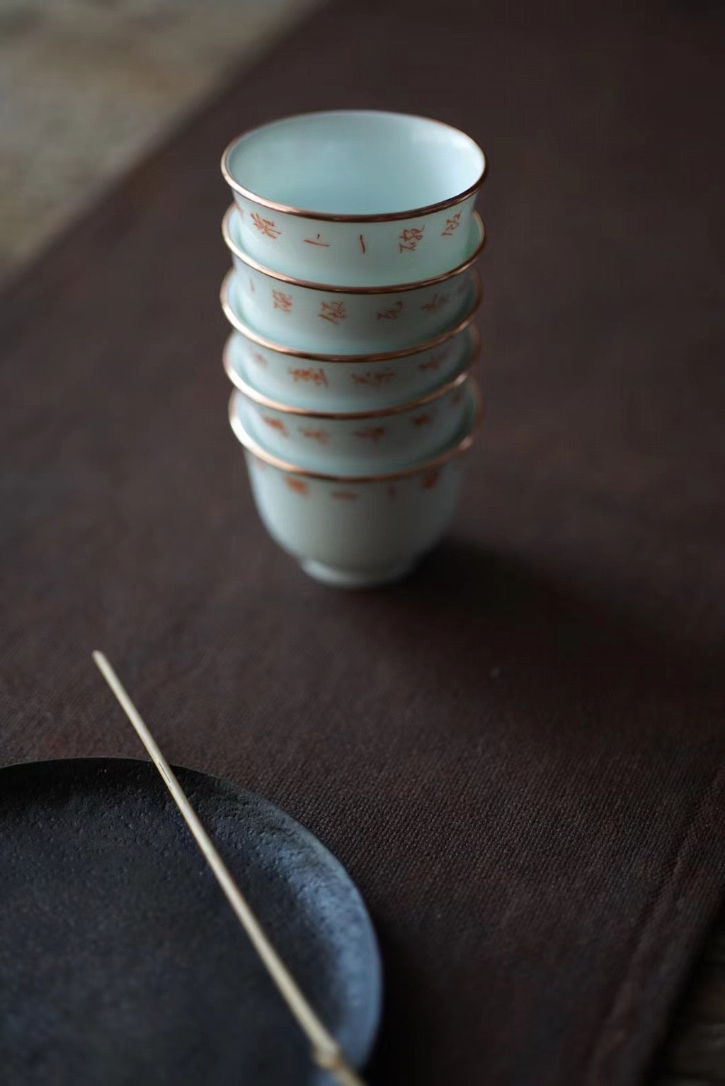 Handmade Vintage Wabisabi Style Poems Kungfu Teacup Set |Best Ceramics