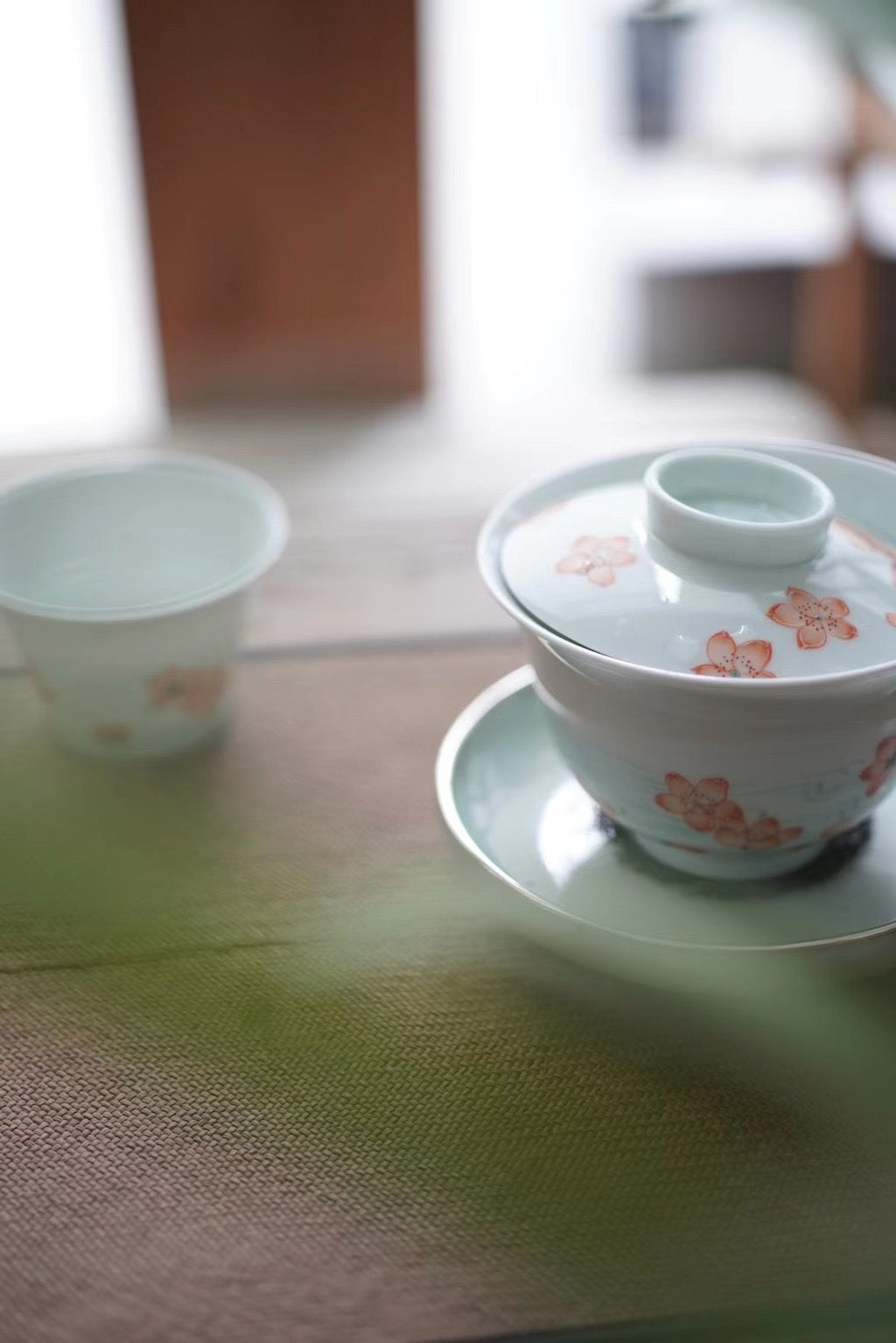 Vintage Chinese Hand-painted Flower Gongfu Gaiwan Teaset|Best Ceramics