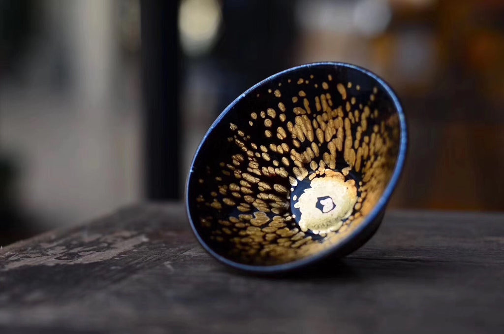 Golden And Black Jian Ware Tenmoku Cup China Traditional|Best Ceramics