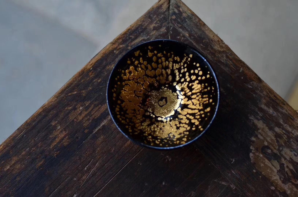 Golden And Black Jian Ware Tenmoku Cup China Traditional|Best Ceramics