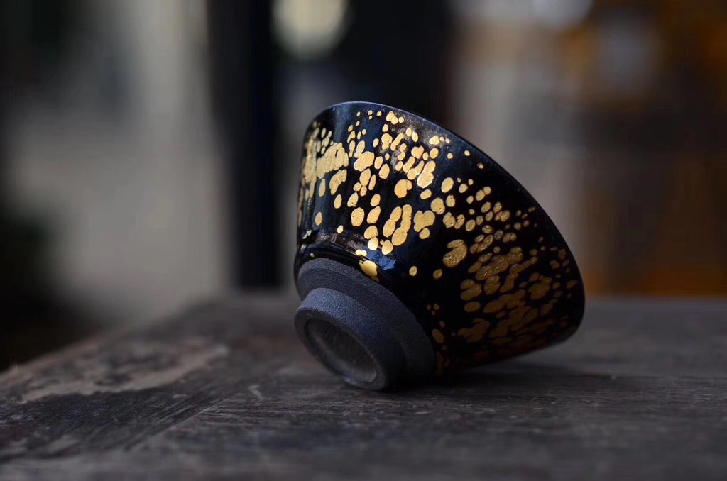 Golden And Black Jian Ware Tenmoku Cup China Traditional|Best Ceramics